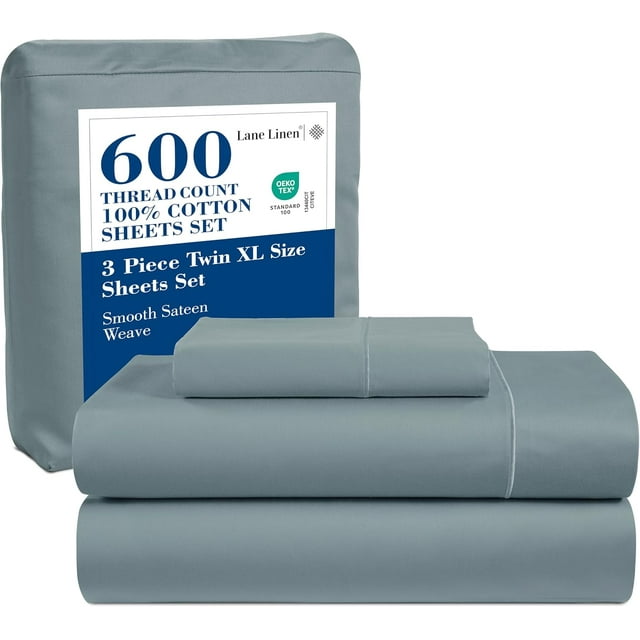 Softest Cotton Sheets Double Sheet Set Pc Set Thread Count Sateen Bedding Deep Pocket Sheets Cooling Sheets Double Size Sheets Breathable Bed Set ()