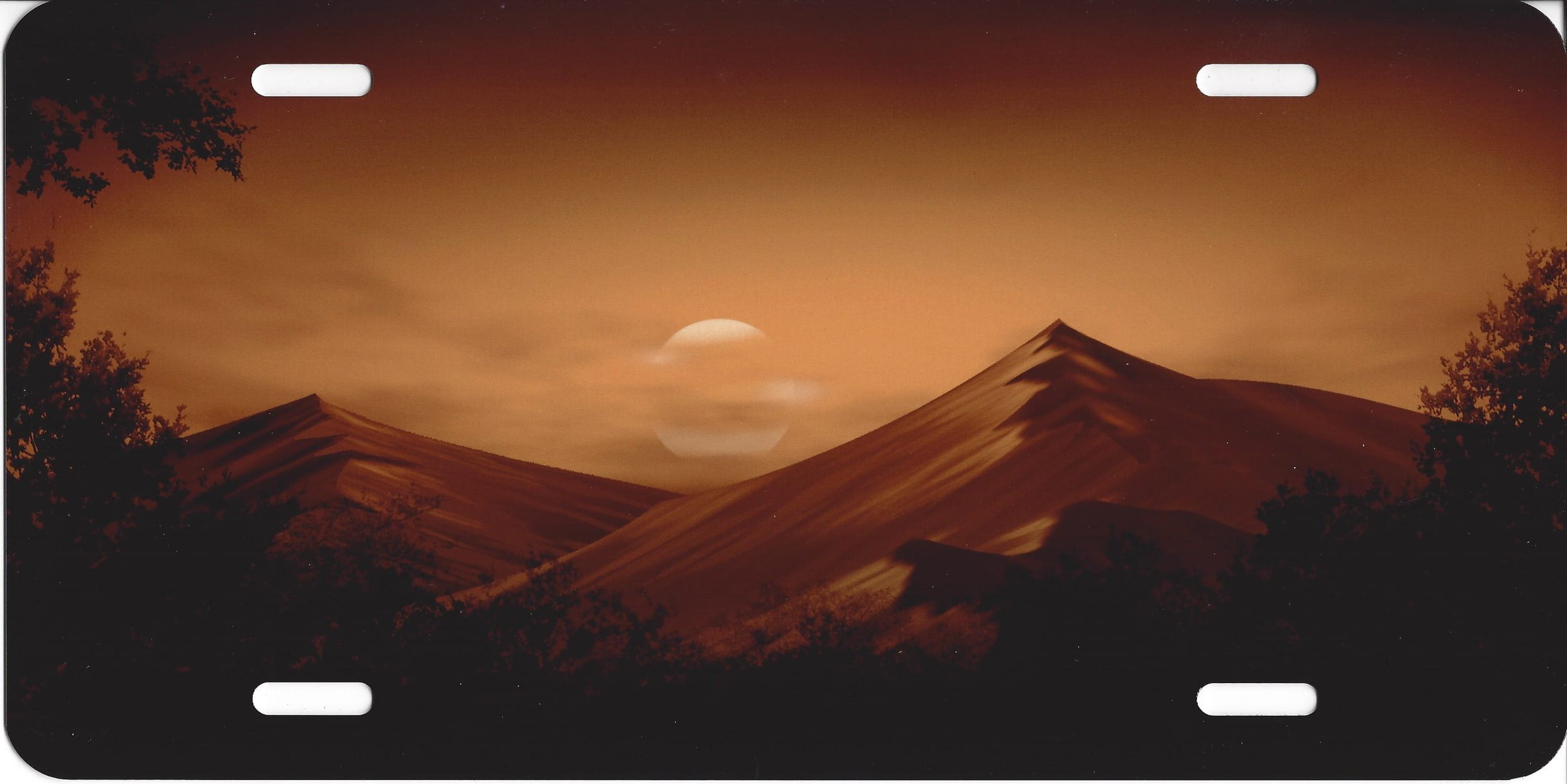 Mountain Scene License Plate Free Names on this Plate