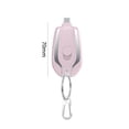 thumbnail image 2 of Llavero 5V 1500mah Power Bank Mini cargador portátil inalámbrico (tipo C) Rosa 5 piezas, 2 of 6