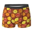 thumbnail image 6 of Men's Boxer Briefs, Fruit Collage Soft Comfy Mens Underwear Boxer Briefs Breathable With Widen Waist, 6 of 7