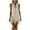 White, variant on Women's Faux Suede Sleeveless Dress Zip Up Lapel Fringe Hem Mini Dress Fashion Slim Fit Party Tassel Dress White M