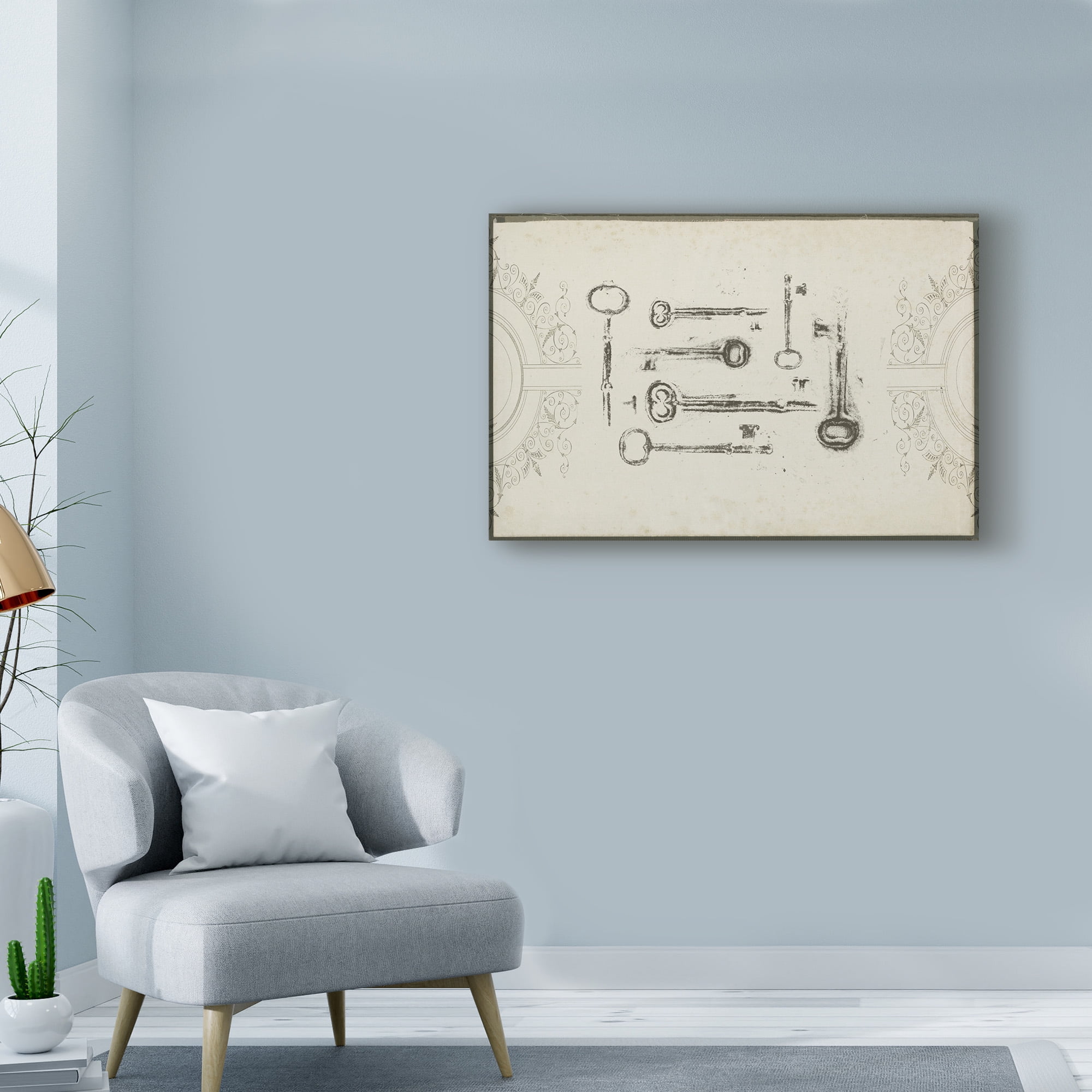 Trademark Fine Art 'Keepsake Keys II' Canvas Art by Jennifer Goldberger