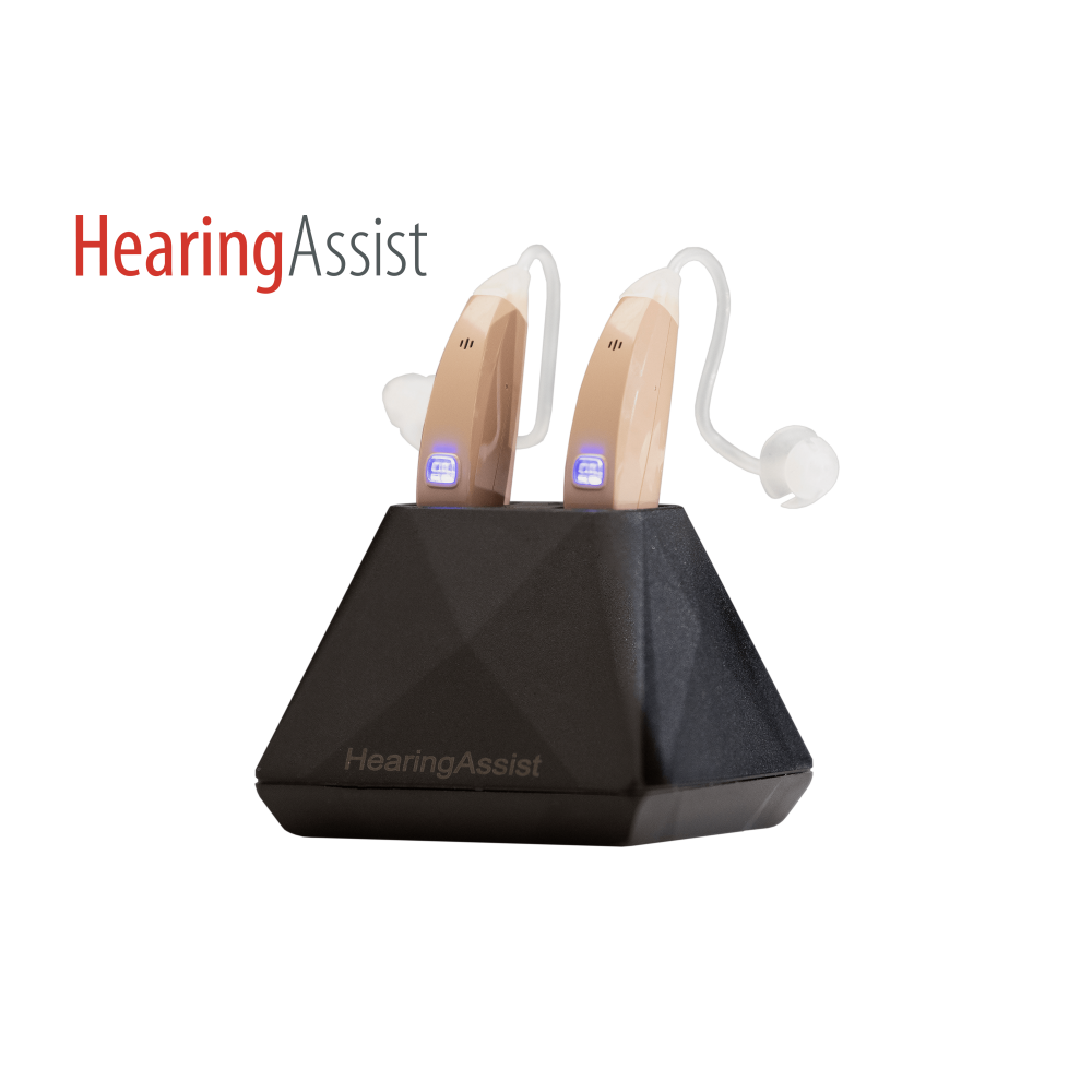HEARING ASSIST Bluetooth Rechargeable Hearing Aid for Both Ears, App