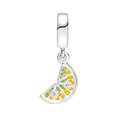 thumbnail image 3 of 925 Sterling Silver Lemon Slice Dangle Charm for Bracelet Charms Bangle Pendant Jewelry, 3 of 4