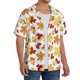 thumbnail image 2 of Fotbe Autumn Leaves 1 Camisa Estampada de Manga Corta para Hombre, Casual de Verano, Estilo Playero, Sin Arrugas-3X-Large, 2 of 5