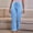 Light Blue, variant on HUPOM Cropped Pants Women Pants For Women Casual High Waist Rise Ankle Flare-Leg 2XL