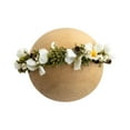 thumbnail image 3 of Diadema de flores recién nacidas 0-6 meses Banda para para el cabello Fotografía ajustable Corona Floral Corona para los bebés de cumpleaños Estilo a, 3 of 10