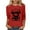 Red, variant on SOOMLON 3/4 Sleeve Shirts for Women Petite Tunic Cotton Tops Casual Crew Neck Shirts Funny Animal Graphic T Shirts 2025 Trendy Spring Summer Ladies Tops Loose Fit Y2k Basic Outfits Pullover Blue XL
