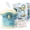 Blue, variant on BunnyBank Bunny House Piggy Bank for Kids, Coin Bank with Key, Pink