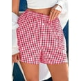 thumbnail image 6 of PRETTYGARDEN Womens Shorts Boxers 2025 Summer Gingham Pajama Lounge Sleep Y2K Plaid Pj Shorts Beach Bottoms, 6 of 7