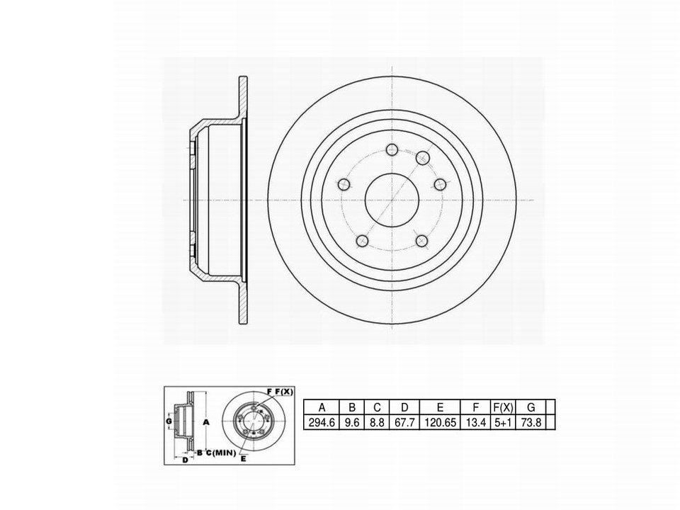 Winstop Brake Rotor, Rear WS229650, Jaguar XJS 1996-1993