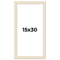 15x30 Frame White Real Wood Picture Frame Width 1.5 inches | Interior Frame Depth 0.5 inches | Barn
