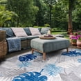 thumbnail image 6 of SAFAVIEH Cabana Kuzman Cream/Red 2'X8' Runner Indoor/Outdoor Area Rug Grey/Blue, 6'7" x 6'7" Square, 6 of 19
