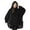 Black, variant on Reversible Oversized Warm Blanket Hoodie Sweatshirt Kids Size