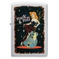 thumbnail image 2 of Zippo Cool Chick Design Satin Chrome Pocket Lighter, 2 of 6