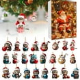 thumbnail image 1 of 2025 Christmas Countdown Calendar Cute Acrylic Decoration Holiday Gifts Box For Family And Friend, 1 of 9