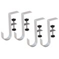 thumbnail image 1 of Baohd 4 Pcs Cheminée Réglable Forte Capacité de Charge et Suspendue Sans Perçage Haute Multifonctionnelle Vacances, Bureaux d'École Blanc, 1 of 6