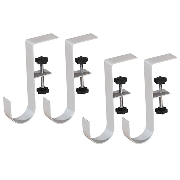 Inteprter 4 ganchos resistentes para guirnaldas navideñas, no se requieren ganchos, de alta calidad, multifuncionales para la escuela. Decoración del hogar blanco