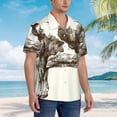 thumbnail image 6 of Picia Cow 1 Gentle Cotton Regular Fit Short Sleeve Casual Hawaiian Shirt for Men-Large, 6 of 8