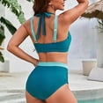 thumbnail image 4 of YDLCAFD independence Day Women's Color Matching Two Piece Swimsuit Bikini, 4 of 4