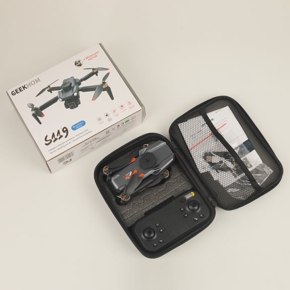 GPS Drone with 4K Camera for Adults ,Foldable Medium Drone with 5GHz FPV Live Video, 2 Batteries
