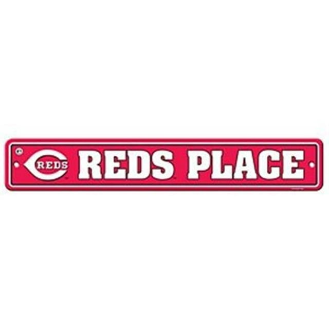 Fremont Die Produits de Consommation Panneau de Rue en Styrène - Cincinnati Reds