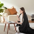 thumbnail image 4 of ThermaSnug Silky Soft Electric Heated Throw Blanket, 50"x60", Heating Throw Blanket with 6 Heat Settings, Machine Washable, Charcoal Grey, 4 of 8
