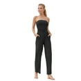 thumbnail image 2 of LASCANA Women's Strapless Jumpsuit Ruching, 2 of 6