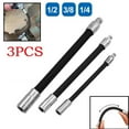 thumbnail image 3 of 1/4 3/8 1/2 Driver Flexible Long SoFor CKet Extension Rod Adapter Ratchet Wrench, 3 of 6