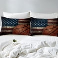 thumbnail image 5 of Funda Nórdica Bandera para Niños, Juego de Cama Baloncesto King Size, Juegos Deportivos Retro, 5 of 5