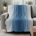 thumbnail image 2 of Navy Blue Grey Ombre Blanket Soft Cozy Warm Throw Blanket for Couch, Plush Fuzzy Flannel Fleece Blankets for Sofa, Farmhouse Gradient Minimalist Bed Blankets Lightweight Gifts for Women, 50"x80", 2 of 9