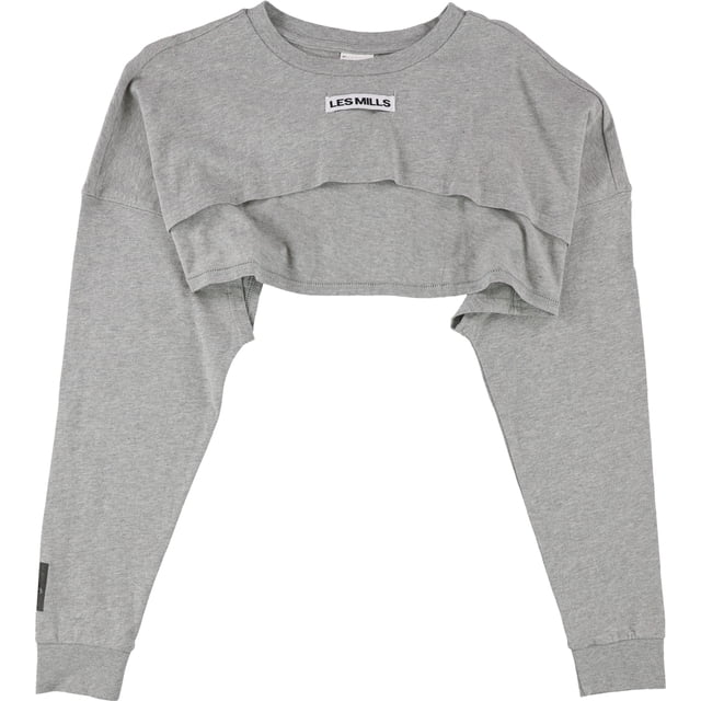 Reebok Womens Lifestyle Embellished T-Shirt gray XS Reebok Embellished Tee