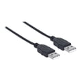 thumbnail image 4 of Manhattan Hi-Speed USB A Device Cable USB 2.0, Type-A Male to Type-A Male, 480 Mbps, 1.5 ft., Black, 4 of 5