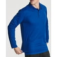 thumbnail image 4 of 3 Pack Men's Dry-Fit Long-Sleeve Active Polo Shirt - Casual Performance Golf Quick Dry (Available In Big & Tall), 4 of 6