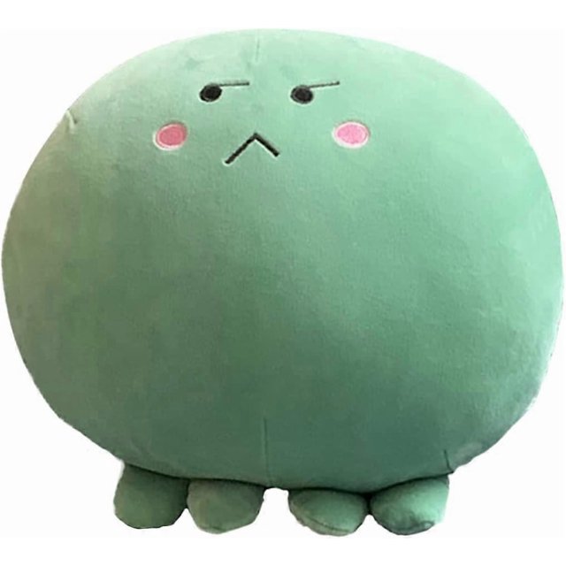 Octopus Stuffed Animals Plush Toy Fat Chubby Cartoon Plush Hugging Pillow Super Soft Dinosaur Doll Gift (Green 11.8 Inch)