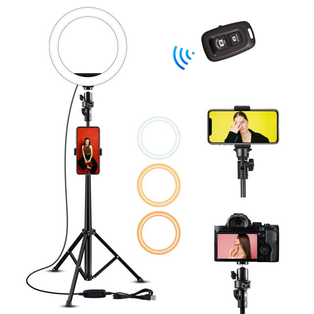Gwong Electrónica Luz de llenado de anillo LIGHT USB APOCADO AJUSTABLE LED Portátil LED ANUNTO LIGHT con trípode para fotografía