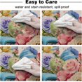 thumbnail image 6 of Blue Truck Easter Round Tablecloth 60 Inch - Waterproof Fabric Table Cloth Protector, Pink Spring Floral Eggs Botanical Rustic Tablecloths Washable Table Cover for Kitchen Banquet Party, 6 of 6