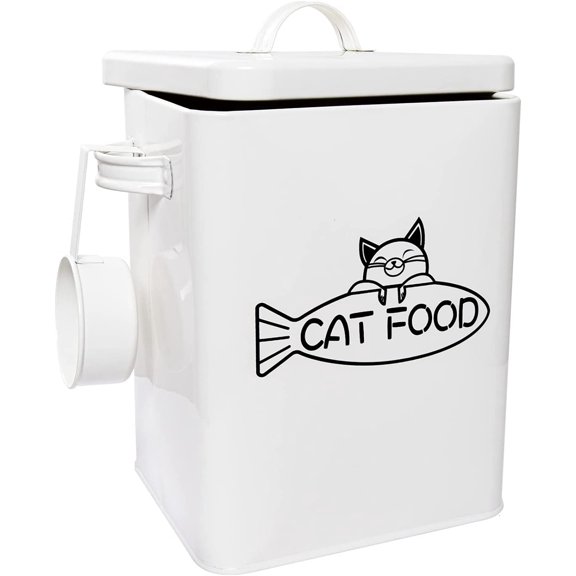Dog and Cat Food Storage Container Farmhouse Pet Food Containers with Lid and Dry Food Scoop Durable Airtight Great Gift for Pet Owners