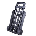 thumbnail image 1 of Small Folding Luggage Cart, Portable ABS and Iron Versatile Practical Small Folding Hand Truck with 2 Ropes for Carrying, 1 of 7