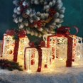 thumbnail image 6 of Set of 3 Lighted Gift Boxes Christmas Decorations, Clear Acrylic Pre-lit Present Boxes, Christmas Home Gift Box Decorations, 6 of 7