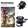 thumbnail image 4 of Brújula de campana de manillar de bicicleta 2 en 1 para ciclismo de seguridad de bicicleta MTB (negro), 4 of 8