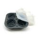 thumbnail image 1 of 4 Cavity Ice Cube Trays 3d Silicone Pink Ice Cube Mold with Removable Gray Funnel Lid, 1 of 4