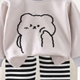 thumbnail image 5 of NOLDARES Baby Boy Fall Clothes Set Long Sleeve Crewneck Sweatshirts Pants Infant Newborn Winter Outfits Size:12-18 M,Grey, 5 of 5