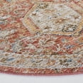 thumbnail image 3 of SAFAVIEH Silverado Lula Oriental Polyester Area Rug, Rust/Blue, 6'4" x 6'4" Round, 3 of 8