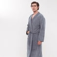 thumbnail image 2 of Bata de baño CH Gris caballero TESSO HOME Gris; extrasuave; bata de microfibra, 2 of 2