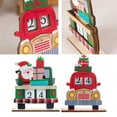 thumbnail image 3 of Christmas Advent Calendar Countdown Car Wooden Xmas Home Decor Ornament, 3 of 5