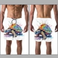 thumbnail image 3 of luoweisi Men's Beach Shorts Quick Dry Swim Trunks with Mesh Lining Sea Turtle XL, 3 of 5
