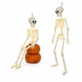 2Pcs 35.5 Inches LED Light Up Halloween Skeleton, 90CM Height Realistic ...