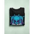 thumbnail image 3 of Alien Mascot Graphic Sweatshirt Men -Image by Shutterstock, Male 5X-Large, 3 of 4