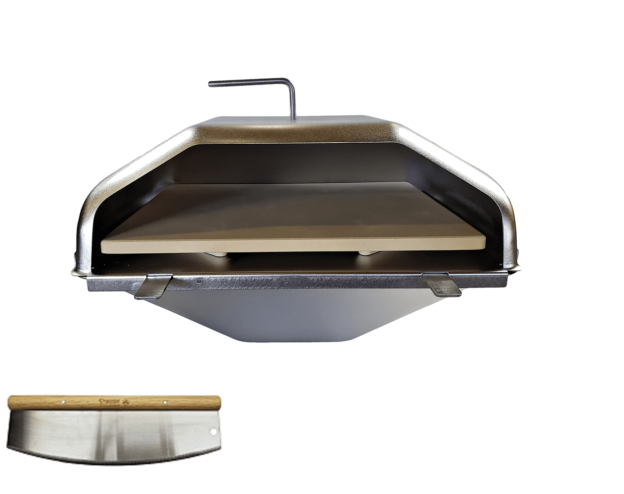Pellethead Green Mountain Grill Pizza Oven Attachment and Pizza Cutter